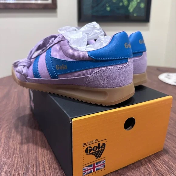 New Gola Tornado Sneakers Lilac/Santorini Size: 6.5 - Picture 7 of 11